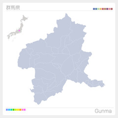 群馬県の地図・Gunma