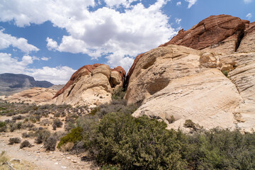 Fototapeta na wymiar Sandstone Formation at Red Rock Canyon