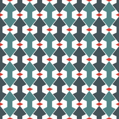 Geometric seamless pattern. Minimal style print. Arrows, pointers, cursors motif ornament. Simple geo shapes background