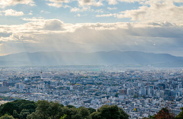 京都の将軍塚からの眺め