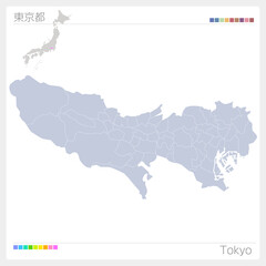 東京都の地図・Tokyo