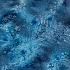 watercolor background hand drawn abstract blue
