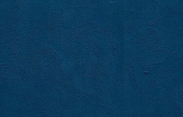 Beautiful Abstract Grunge Decorative Navy Blue Dark Stucco Wall Background. Art Rough Stylized Texture Banner With Space For Text