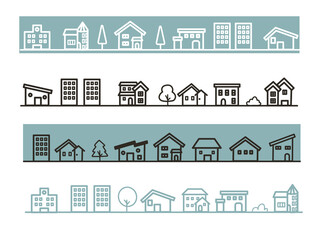 シンプルな家のライン