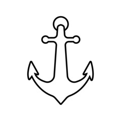 Anchor line icon
