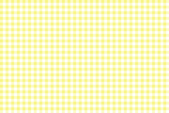 Yellow Gingham Check Fabric Texture
