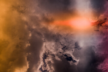 Beautiful sunset. The nature of our planet is earth.