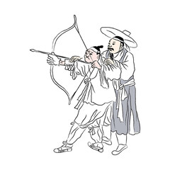 Korean art kim hong do 3