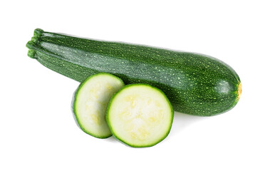 zucchini isolated on white background