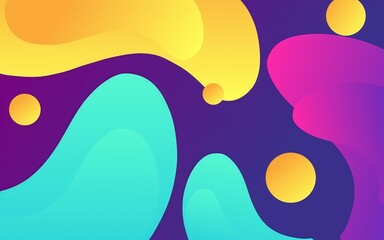 Colorful liquid abstract background design