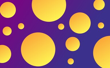 background with orange bubbles design