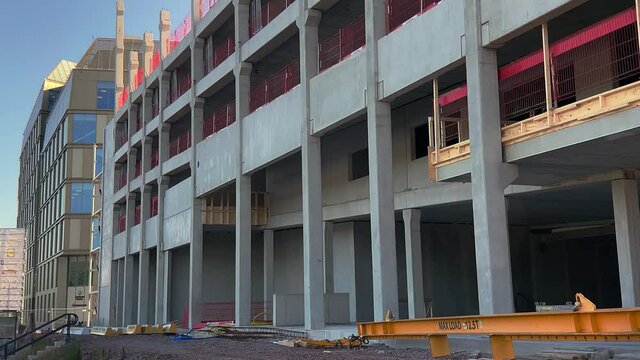 Construction of a new multi-story parking garage at Skeppsbron area in J&ouml;nk&ouml;ping - Sweden.