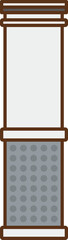 Obraz premium Illustration of a cartridge for a household water purifier