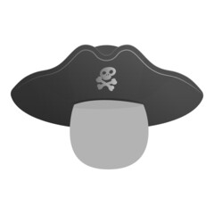 pirate hat vector illustration design