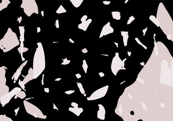 Obraz premium Terrazzo modern abstract template. Black and pink