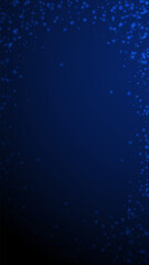 Magic stars Christmas background. Subtle flying sn