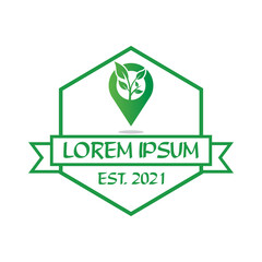 nature pin logo , natural logo