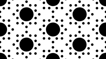 ドットパターン　ブラック