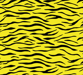 トラ柄（シームレスパターン）