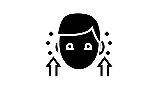 hypothyroidism endocrinology animated line icon. hypothyroidism endocrinology sign. isolated on white background