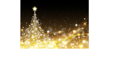 キラキラ 雪の結晶のイルミネーションが美しいクリスマス背景 Wall Mural Iwozon