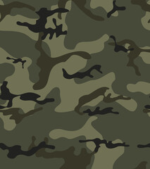 
Forest camo texture, abstraction khaki background, repeat pattern, military uniform.