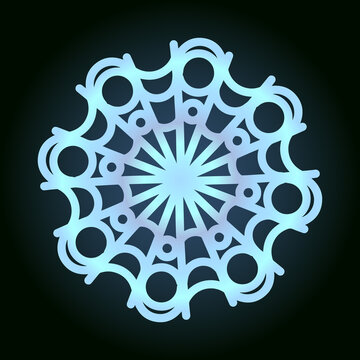 recommend clip art: beautiful snowflake for winter design, symbol of new year and christmas holidays