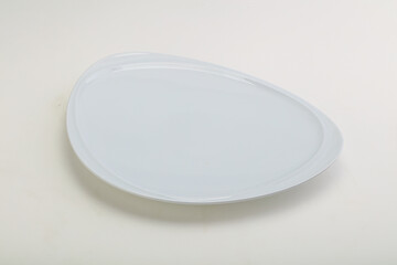 White proclean plate for serving