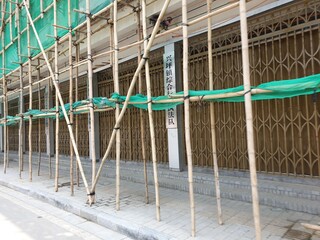 Fototapeta premium Yangshuo Guilin Chinese city village architecture landscape culture river lake