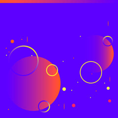 Blue gradient poster design vector