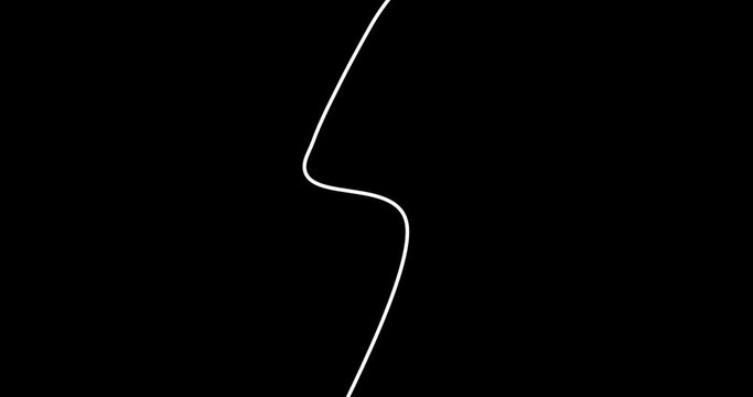 simple thunder curve line opener transitions mask template pack alpha channel color motion graphic animation