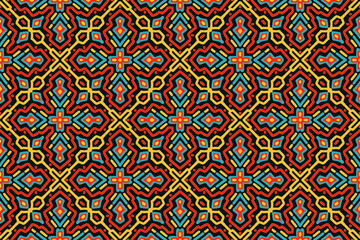 Abstract mexican ethnic seamless pattern background