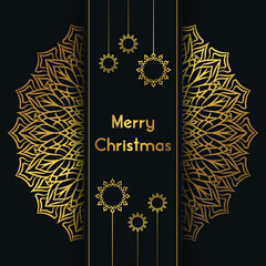 Christmas Luxury Mandala Design background