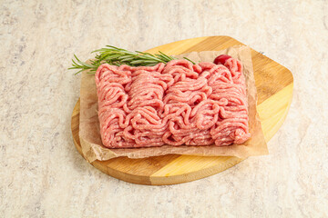 Raw beef minced meat for cooking