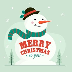 christmas character with lettering vector design illustration