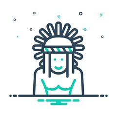 Mix icon for indigenous © WEBTECHOPS