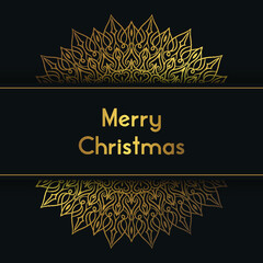 Christmas Mandala luxury background design