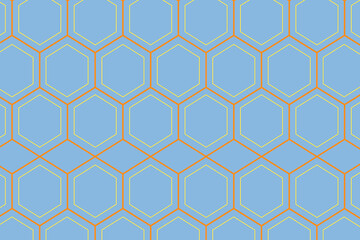 Blue pattern background, abstract geometric design vector