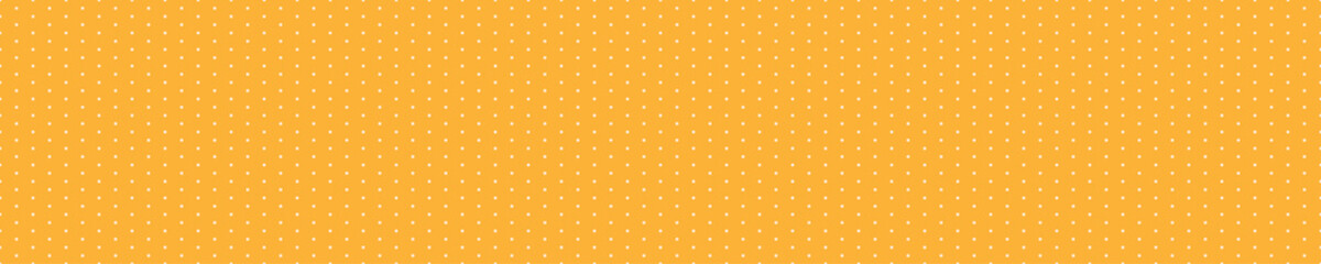 Orange seamless pattern with white dots.