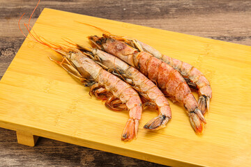 Tasty big Langoustine over the board