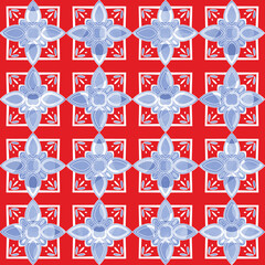 Oriental Tile Pattern Detailed Textured Seamless Design Otantic Look Moroccan Italian Tile Background