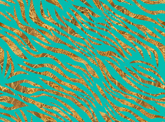 Abstract Textured Zebra Stripes Seamless Pattern Trendy Fashion Colors Stylish Textile Design