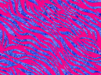 Abstract Textured Zebra Stripes Seamless Pattern Trendy Fashion Colors Stylish Textile Design