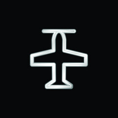 Obraz premium Airscrew silver plated metallic icon