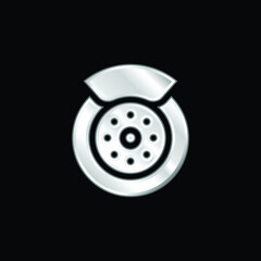 Break silver plated metallic icon