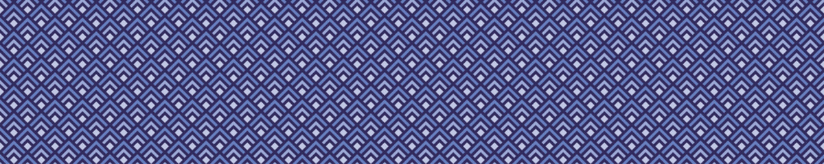 Blue seamless pattern with geometric shapes