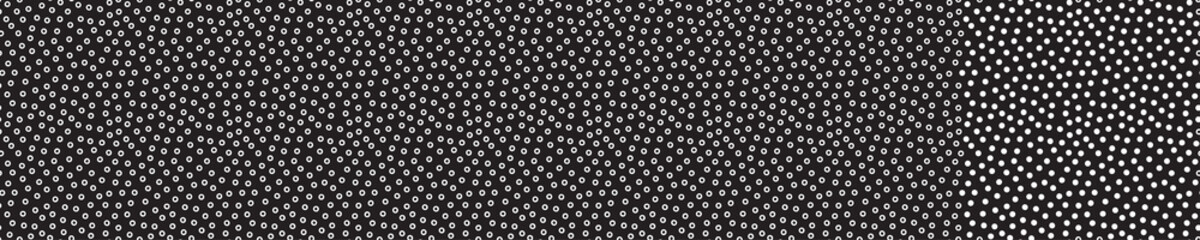 Fototapeta na wymiar Black seamless pattern with white circles