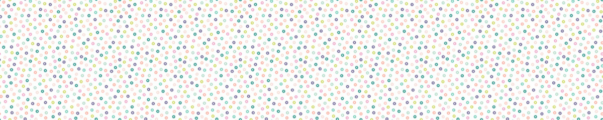 Seamless pattern banner with colorful circles