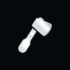 Ax silver plated metallic icon