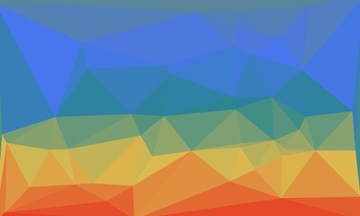 Fototapeta premium vibrant abstract multicolored background with poly pattern